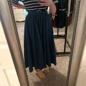 ‼️vintage‼️ long blue full skirt